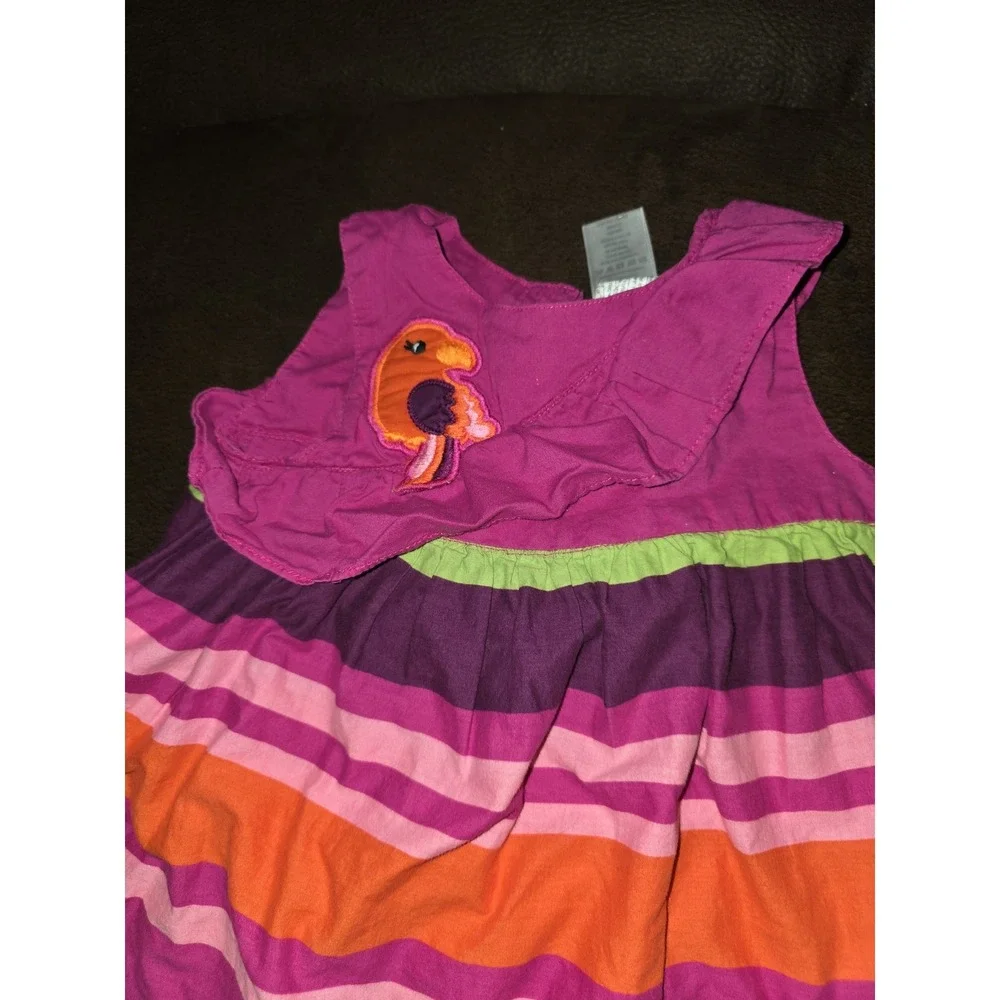 Gymboree wild for zebra parrot dress size‎ 18 24 months